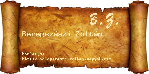 Beregszászi Zoltán névjegykártya
